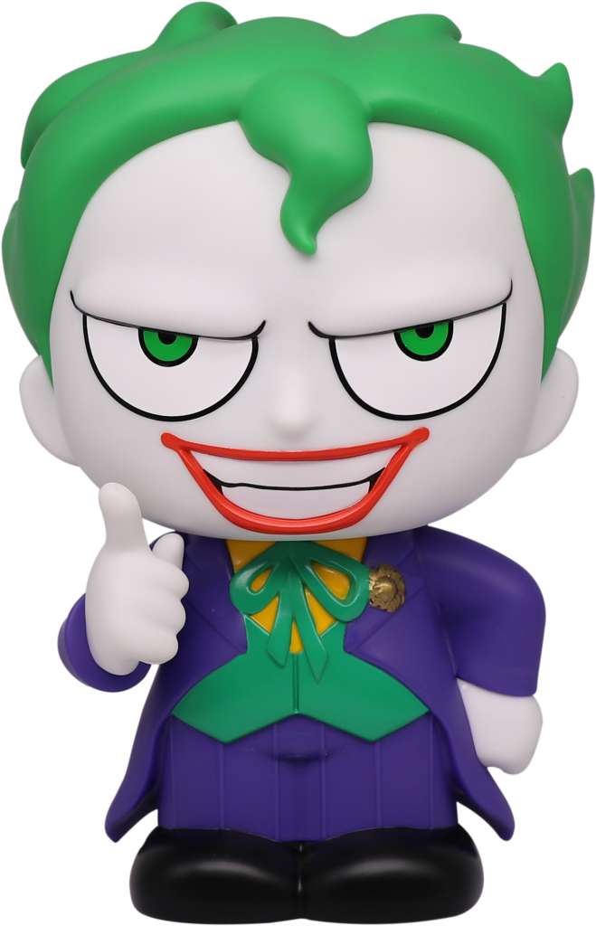 Joker Figural Bank – Samlarobjekt för Fans av DC Comics monogram