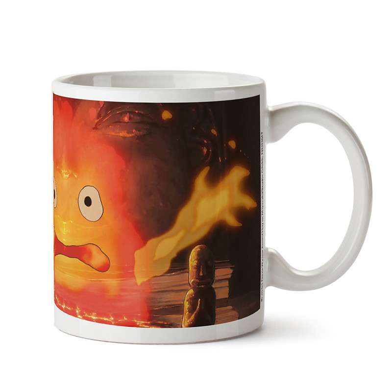 Howl's Moving Castle Calcifer Mug - Unik Kopp med Motiv studio ghibli
