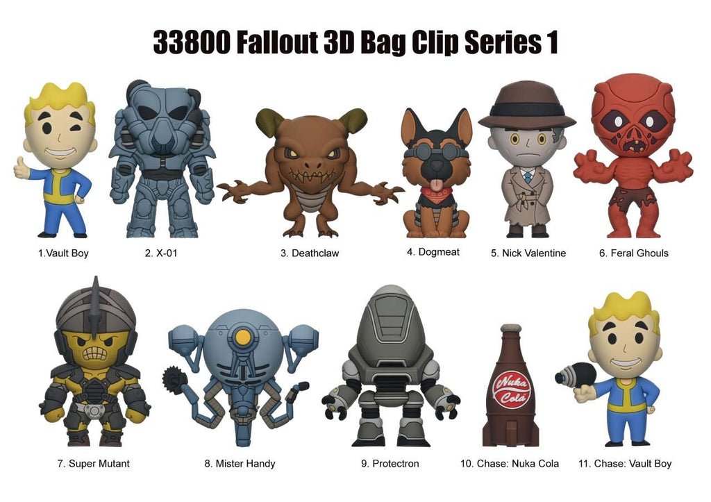 Fallout S1 Bag Clip Blind Box Display (24) monogram