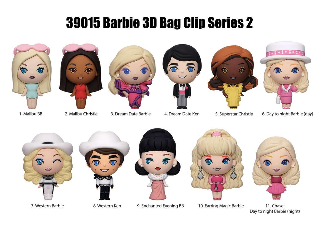Barbie S2 Bag Clip Blind Box Display (24) monogram