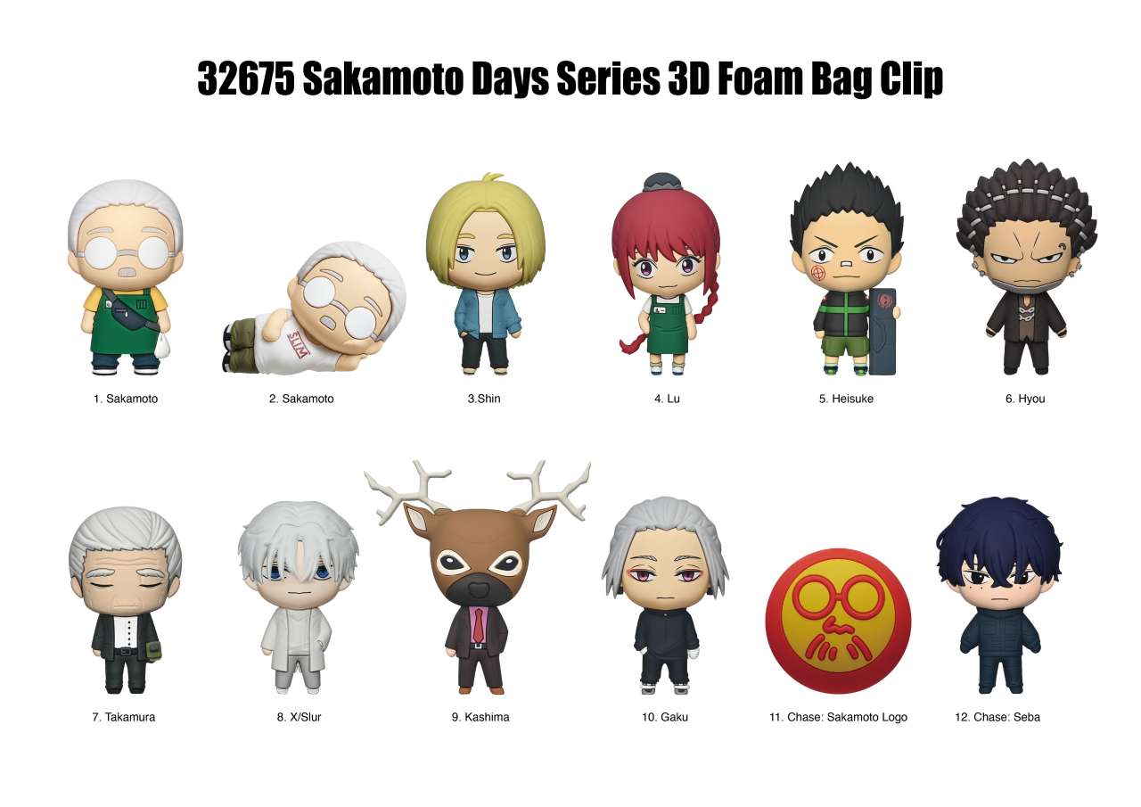 Sakamoto Days S2 Bag Clip Blind Box Display (24) monogram