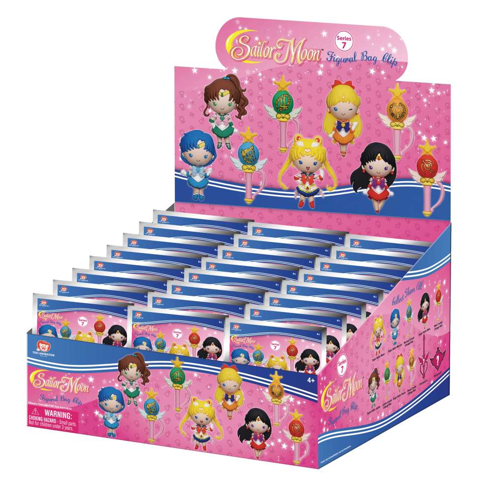 Sailor Moon S7 Bag Clip Blind Box Display (24) monogram