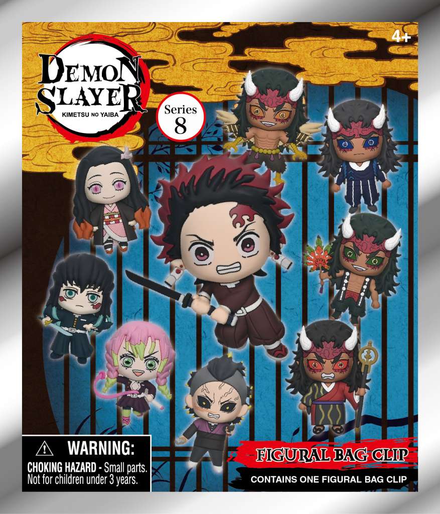 Demon Slayer Säsong 3 S8 Bag Clip Blind Box Display (24) monogram