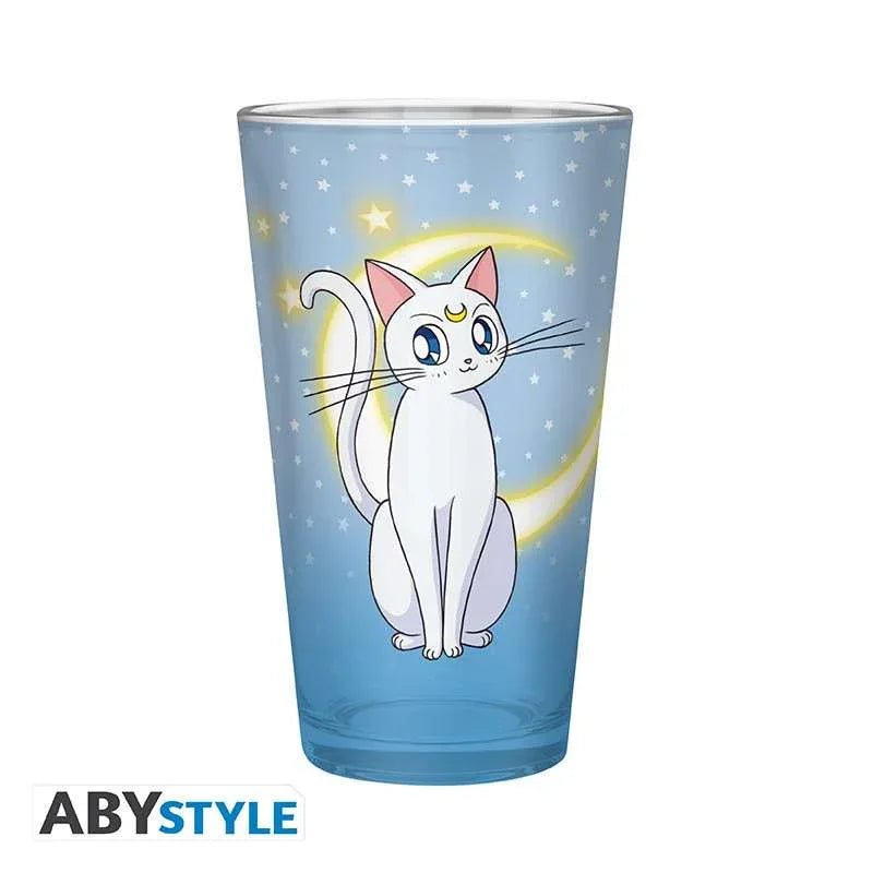 Sailor Moon Luna & Artemis Glas – Stor Kvalitet för Ditt Favoritdryck - Robotto