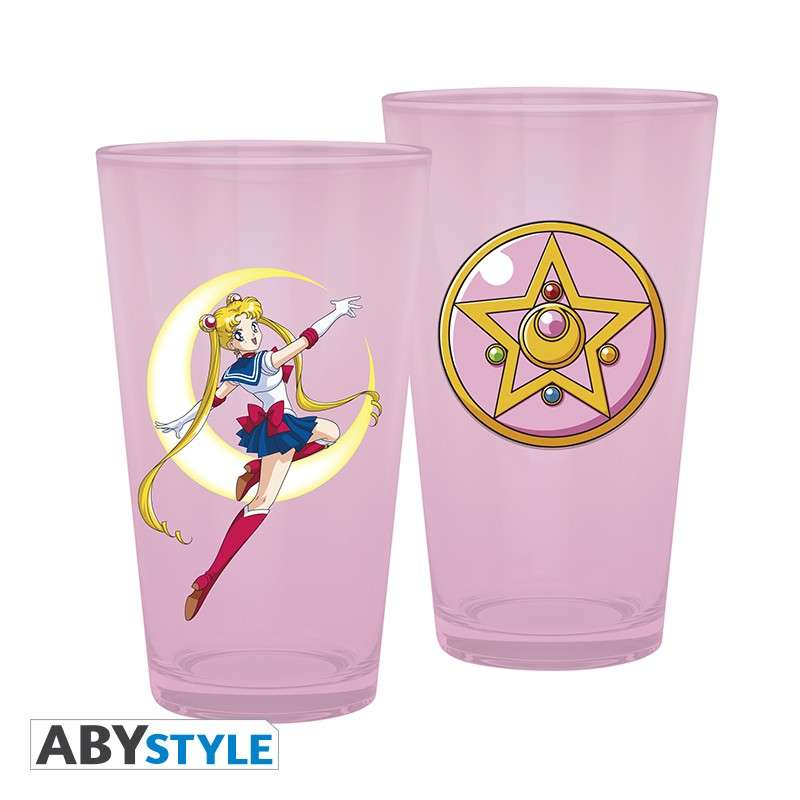 Sailor Moon Pink Glass - Större Dricksglas i Kvalitetsglas abystyle studio