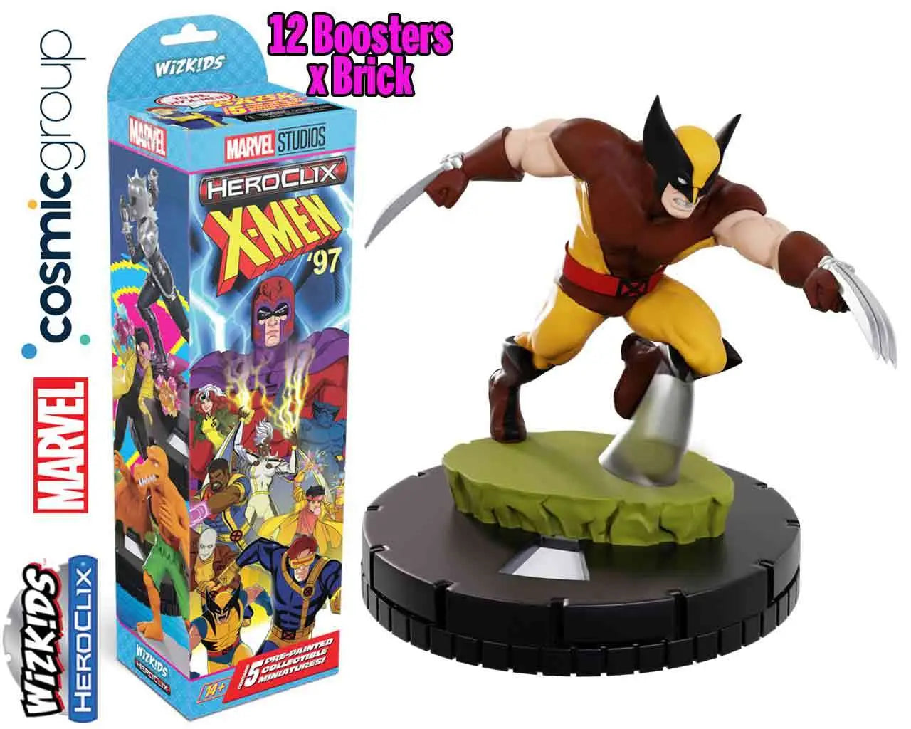 Marvel HeroClix X-Men 97 Booster Brick (12 förpackningar)