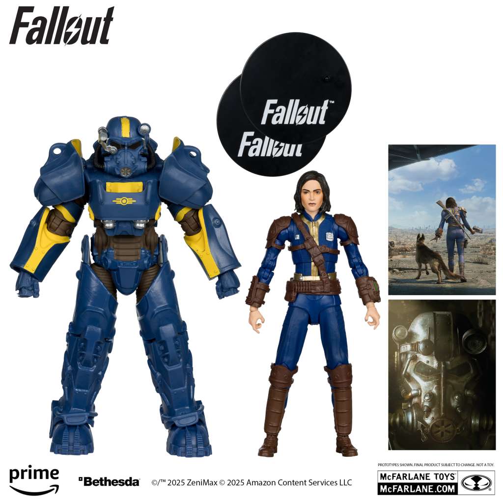 Fallout 76 T-60 Vault Tec och Sole Survivor Actionfigur 2-pack mcfarlane toys 2025