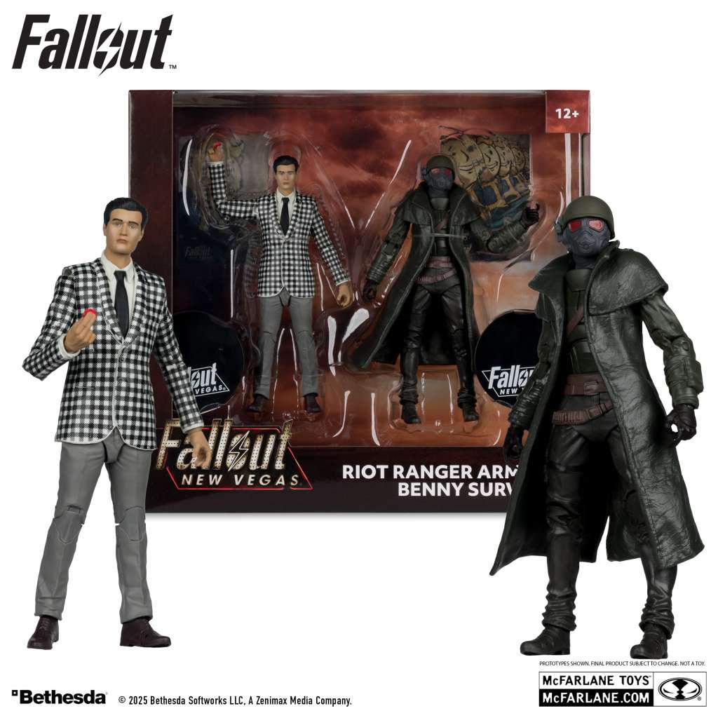 Fallout New Vegas Riot Ranger Armor och Benny Survivor Action Figure 2pk mcfarlane toys 2025