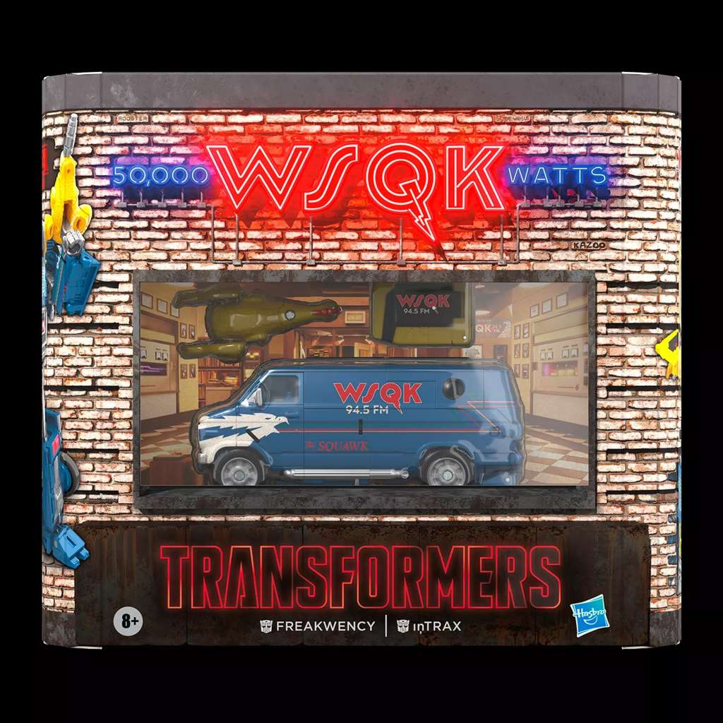 Transformers x Stranger Things Freakwency och 8-Track Action Figur hasbro