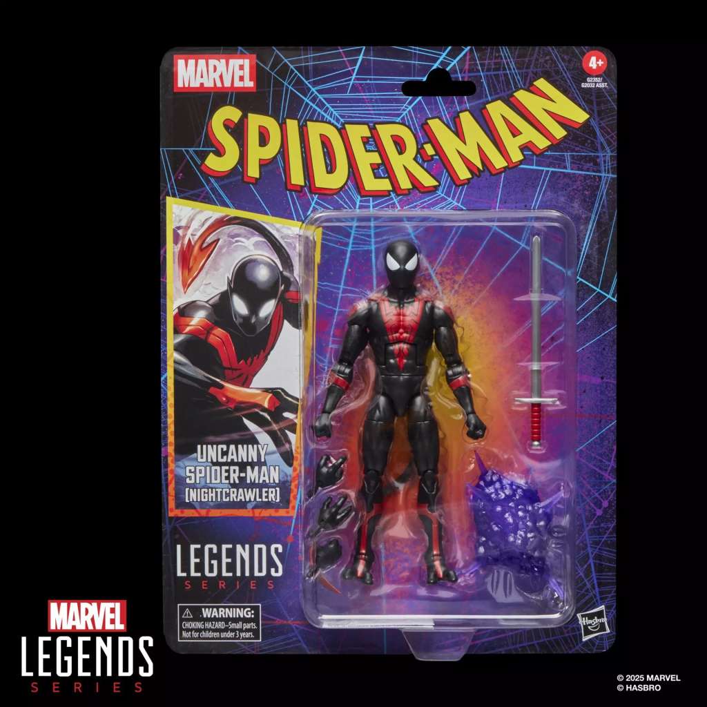 Marvel Legends Spider-Man Vintage Uncanny Spider-Man Nightcrawler Action Figur hasbro