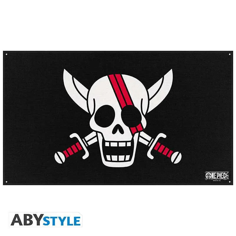 One Piece Rödhåriga Piraternas Flagga (70x120 cm) - Robotto