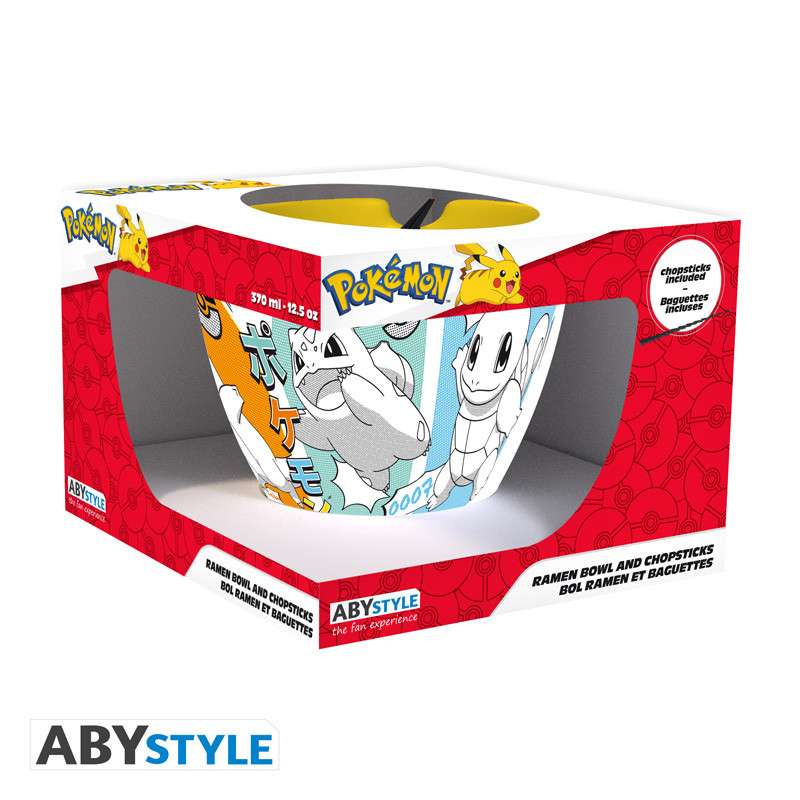 Pokémon Ramen Skål med Ätbågar abystyle studio