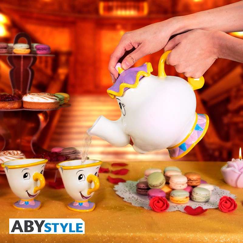 Disney Beauty and the Beast Mrs. Potts & Chip Teapot Set abystyle studio