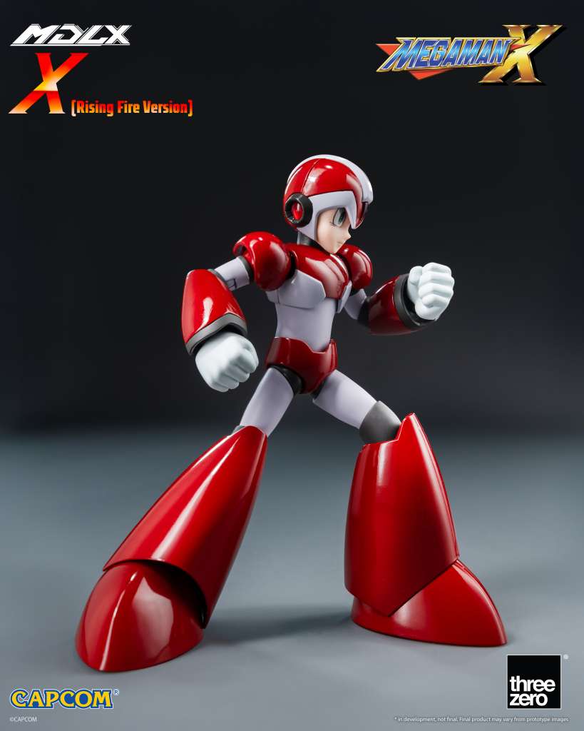 Mega Man X MDLX X Rising Fire Version Action Figur threea toys/threezero