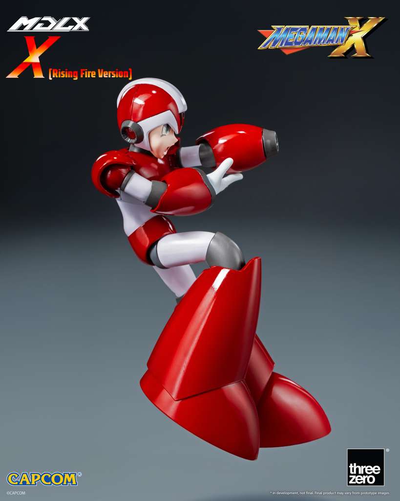 Mega Man X MDLX X Rising Fire Version Action Figur threea toys/threezero
