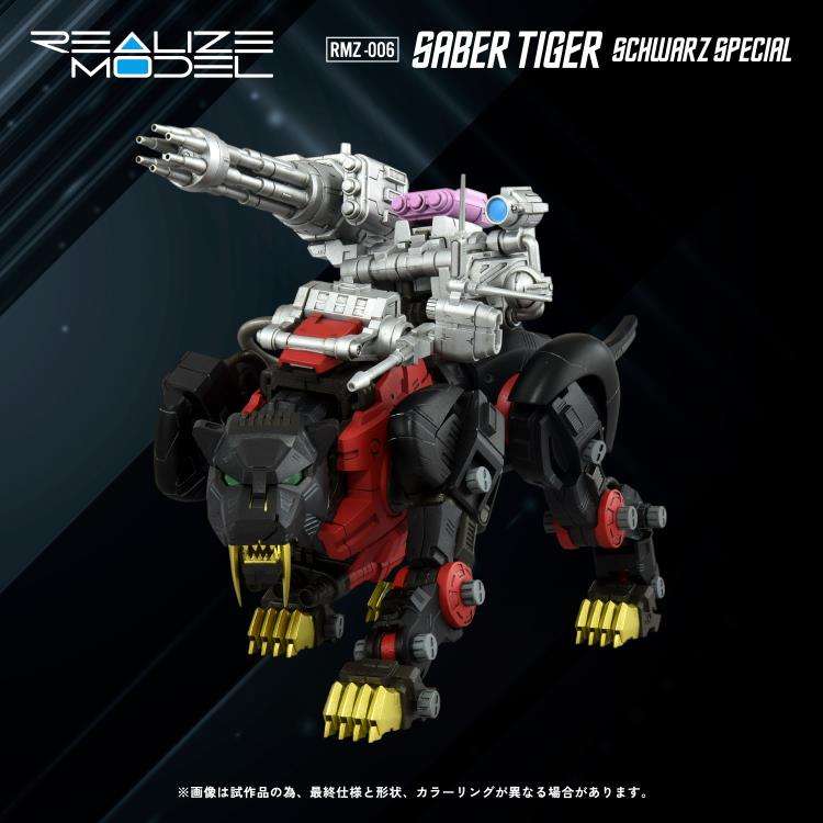 Zoids RMZ-006 Saber Tiger Schwarz Special Modellkit takara tomy