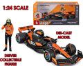 F1 McLaren MCL38 med Norris-figur - 1:24 die-cast modell - Robotto
