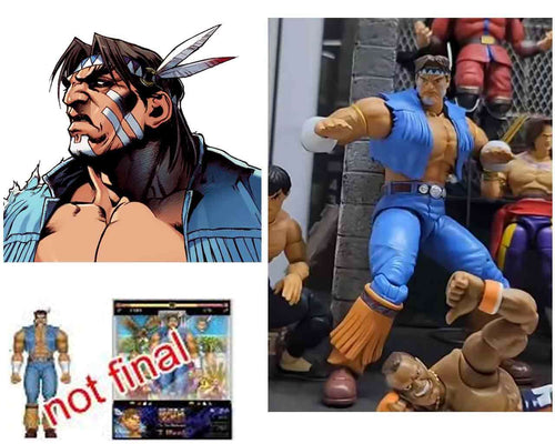 Street Fighter 2: Hawk - De Luxe Action Figur Skala 1:12 jada toys