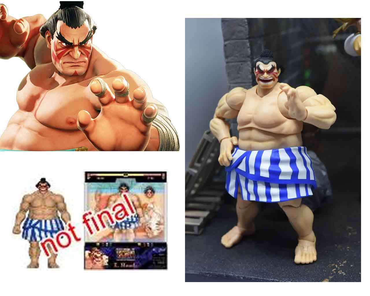 Street Fighter 2: Honda - De Luxe Action Figur Skala 1:12 jada toys