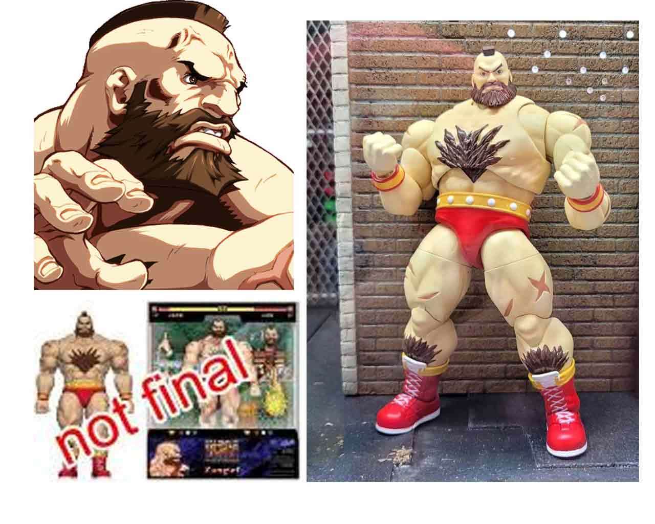 Street Fighter 2: Zangief - De Luxe Action Figur i Skala 1:12 jada toys