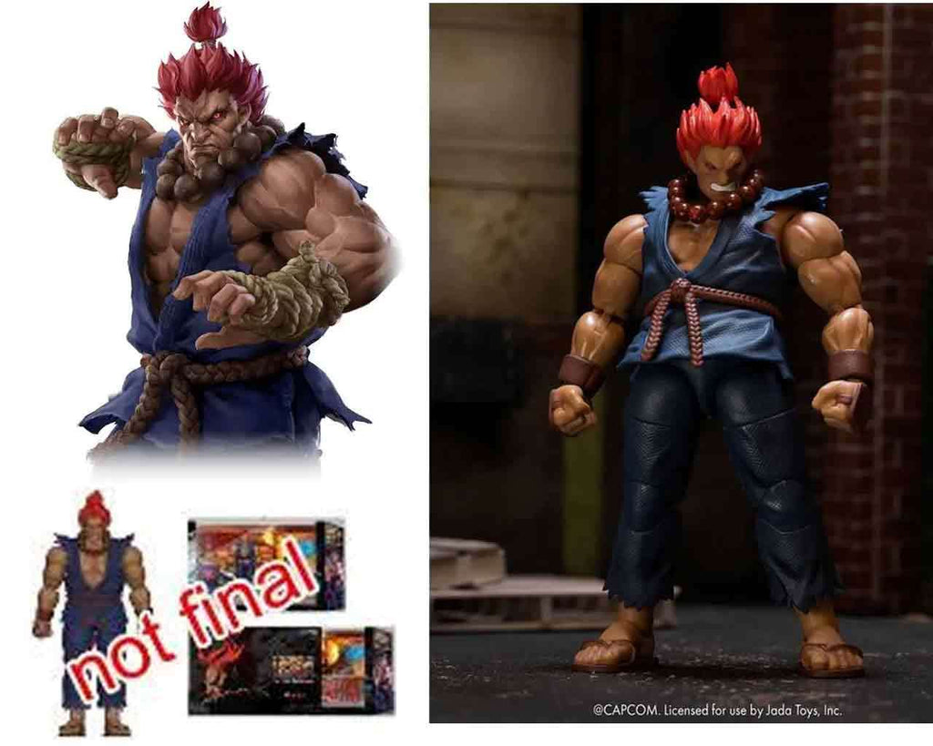 Street Fighter 2: Akuma - De Luxe Action Figur i Skala 1:12 jada toys