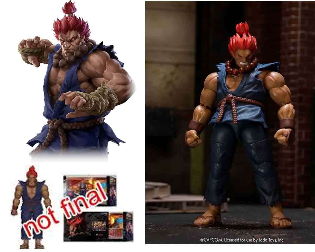 Street Fighter 2: Akuma - De Luxe Action Figur i Skala 1:12 jada toys