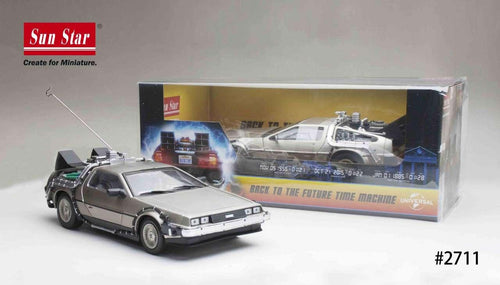 Back to the Future DeLorean Die-Cast 1:18 Skala Modell - Robotto