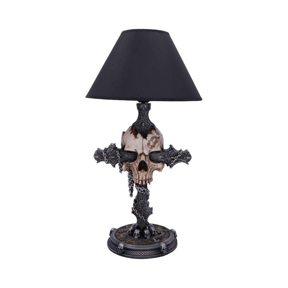 Cranium Crucis Bordslampa – Gothisk Design nemesis now