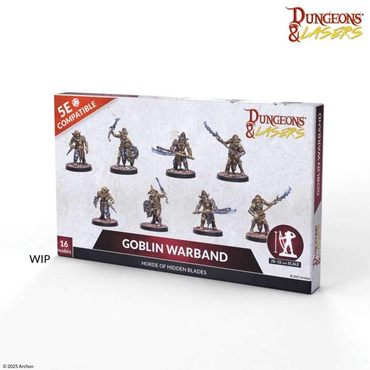 Dungeons & Laser Goblin Warband - Fantastisk Miniatyrset - Robotto
