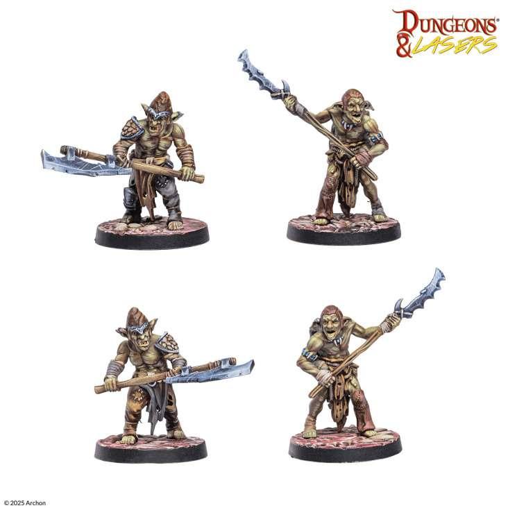 Dungeons & Laser Goblin Warband - Fantastisk Miniatyrset - Robotto