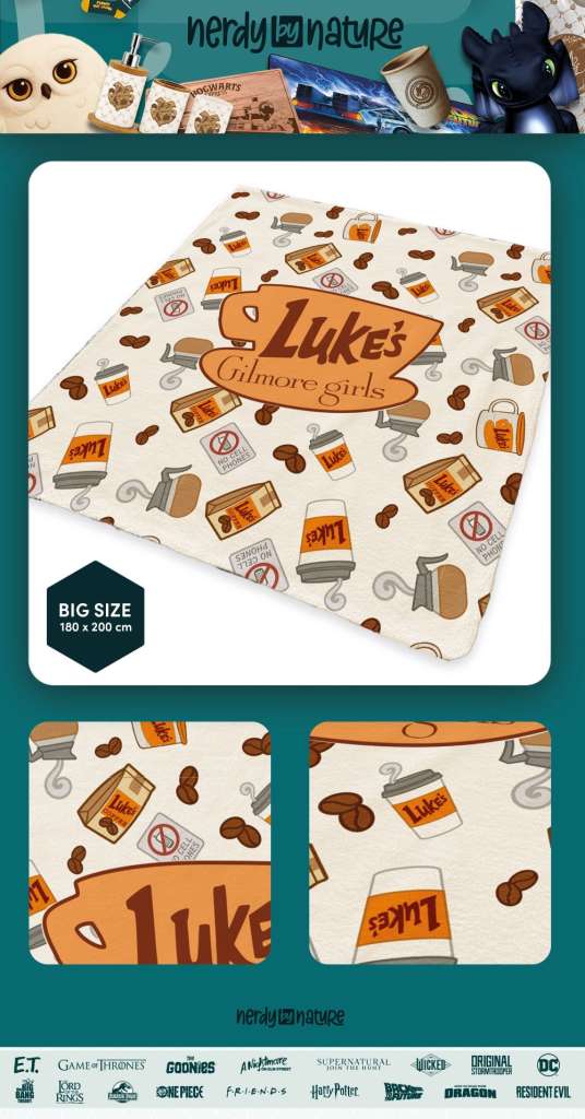 Gilmore Girls Luke's Cozy Blanket – En Must-Have för Fans nerdy by nature