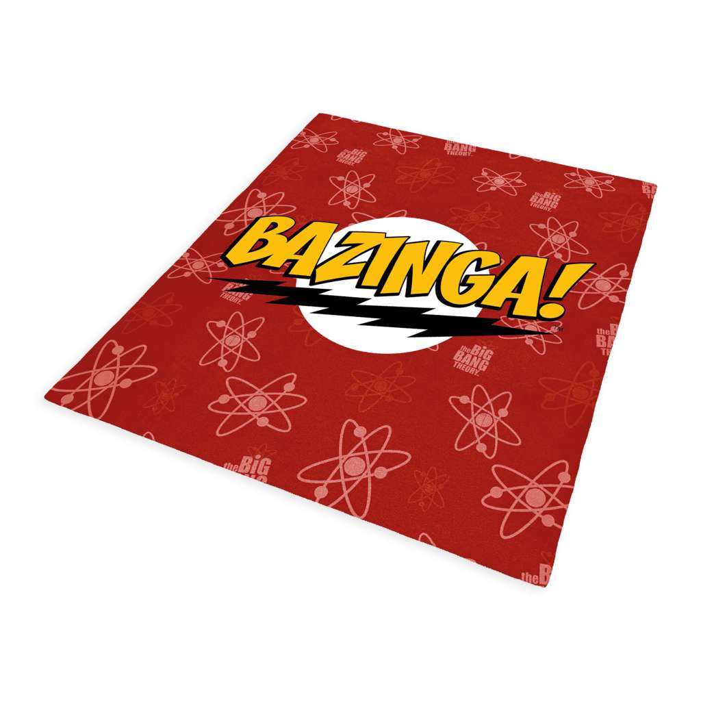 Big Bang Theory Bazinga Cozy Blanket nerdy by nature