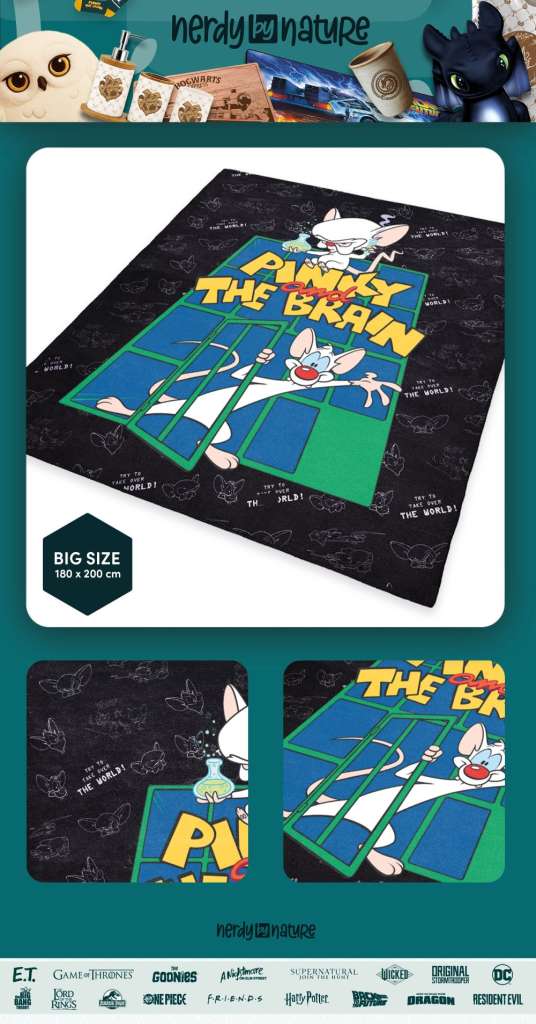 Pinky & The Brain Cozy Blanket – Mysig och Bekväm Filt nerdy by nature