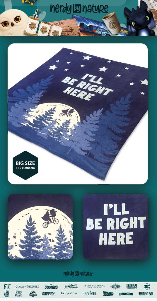 E.T. I'll Be Right Here Mysig Matta nerdy by nature