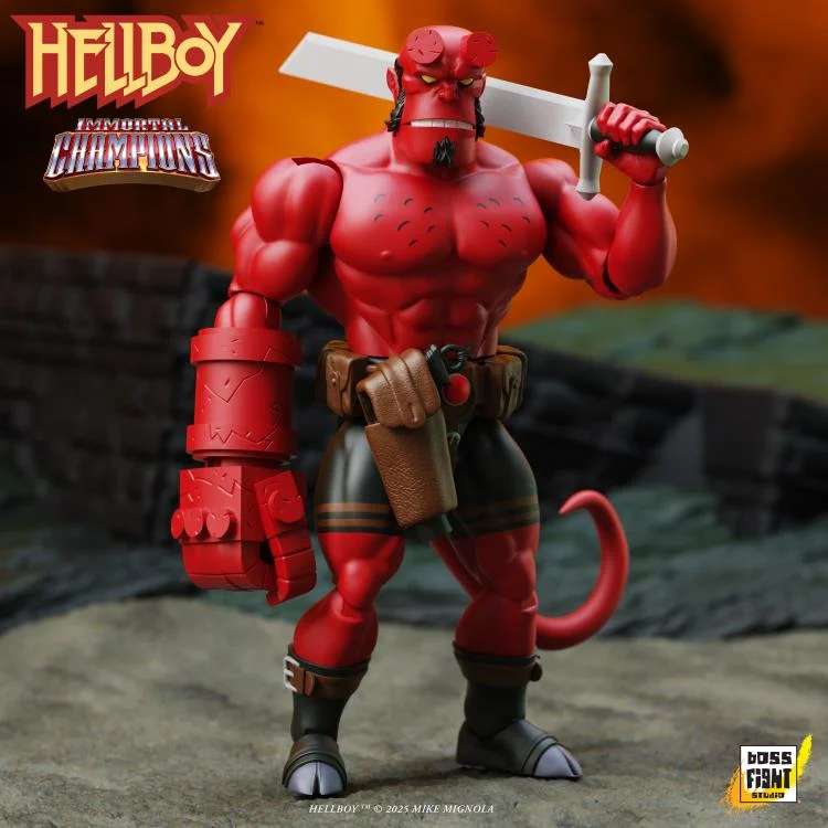 Hellboy Immortal Champions Retro Action Figur boss fight studio