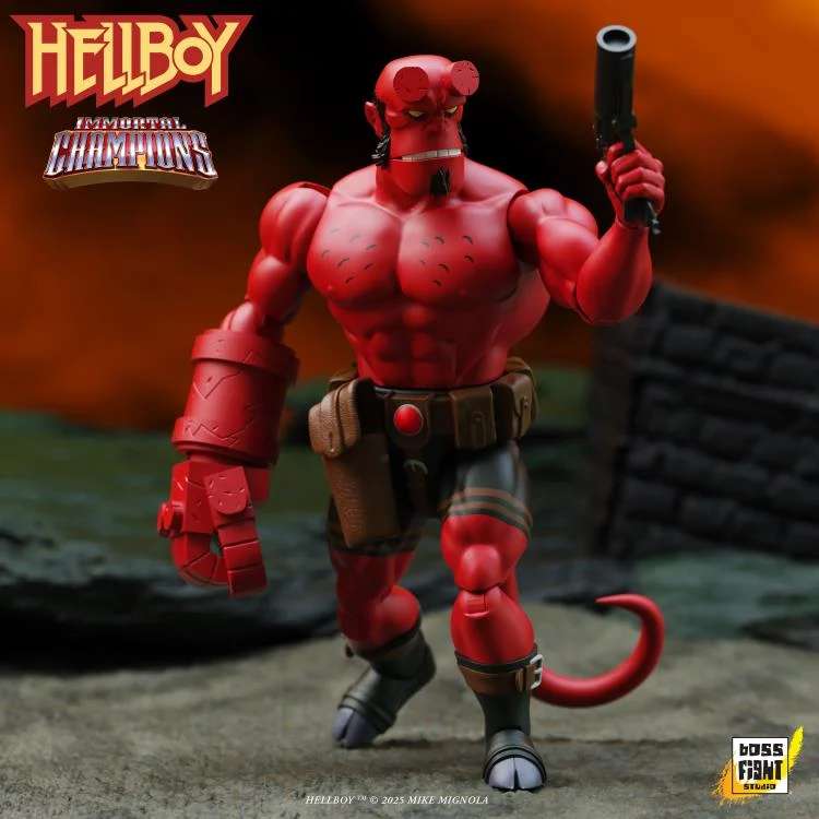 Hellboy Immortal Champions Retro Action Figur boss fight studio