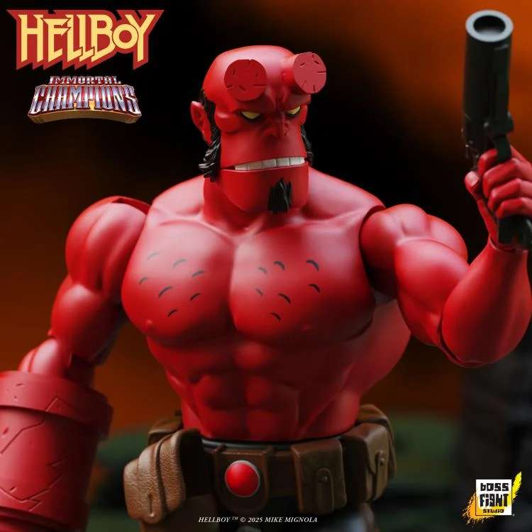 Hellboy Immortal Champions Retro Action Figur boss fight studio