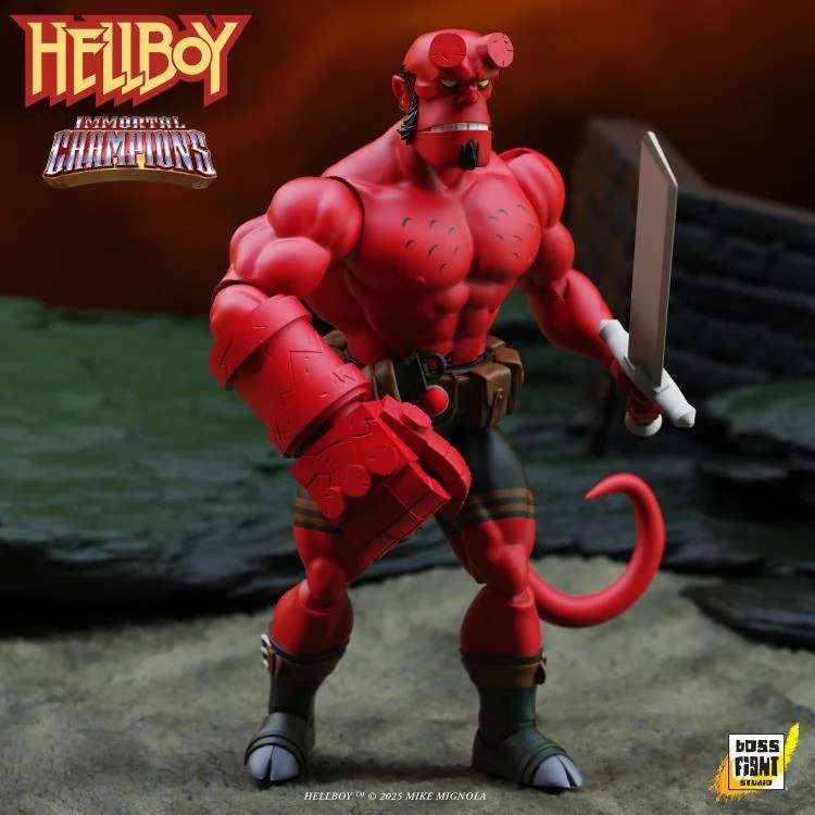 Hellboy Immortal Champions Retro Action Figur boss fight studio