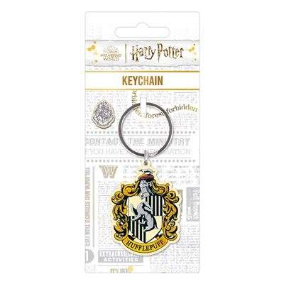 Harry Potter Crest Hufflepuff Metal Nyckelring pyramid international