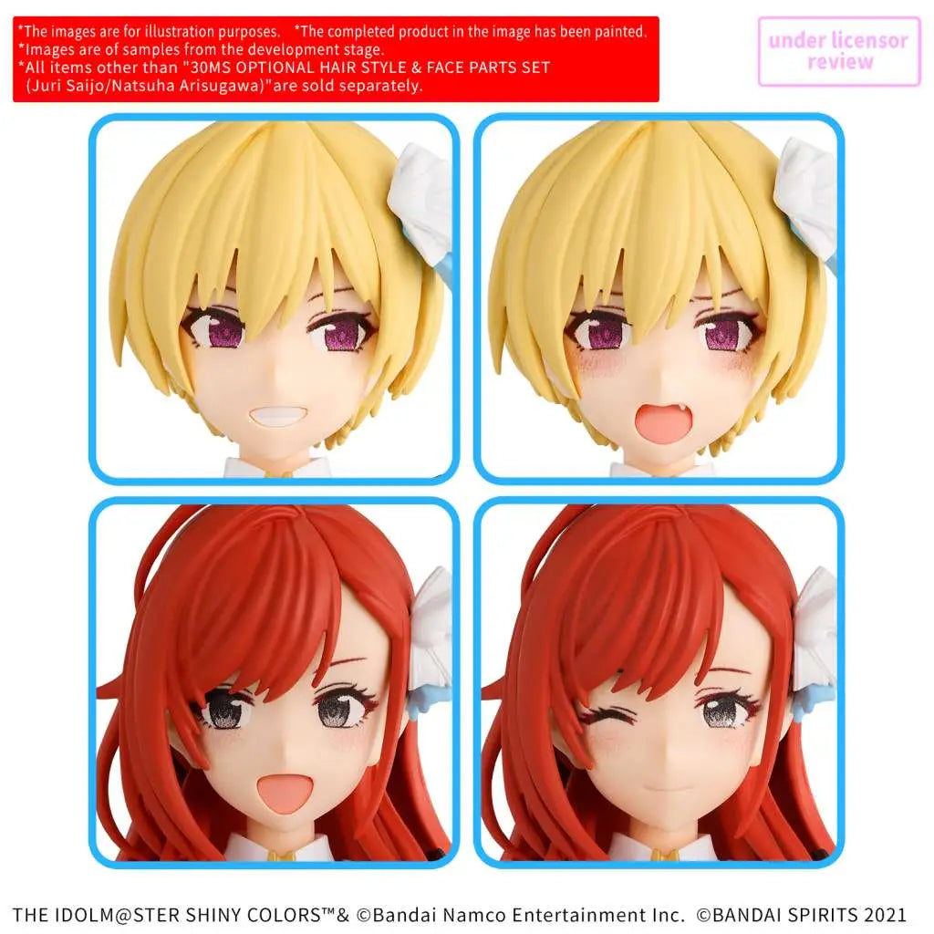 30ms Op Hårstil och Ansiktsdelar Set Juri Saijo/Natsuha Arisugawa