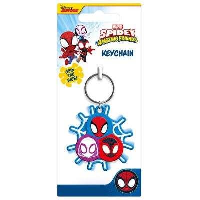 Spidey & Friends Tre Spinner Nyckelring - Robotto
