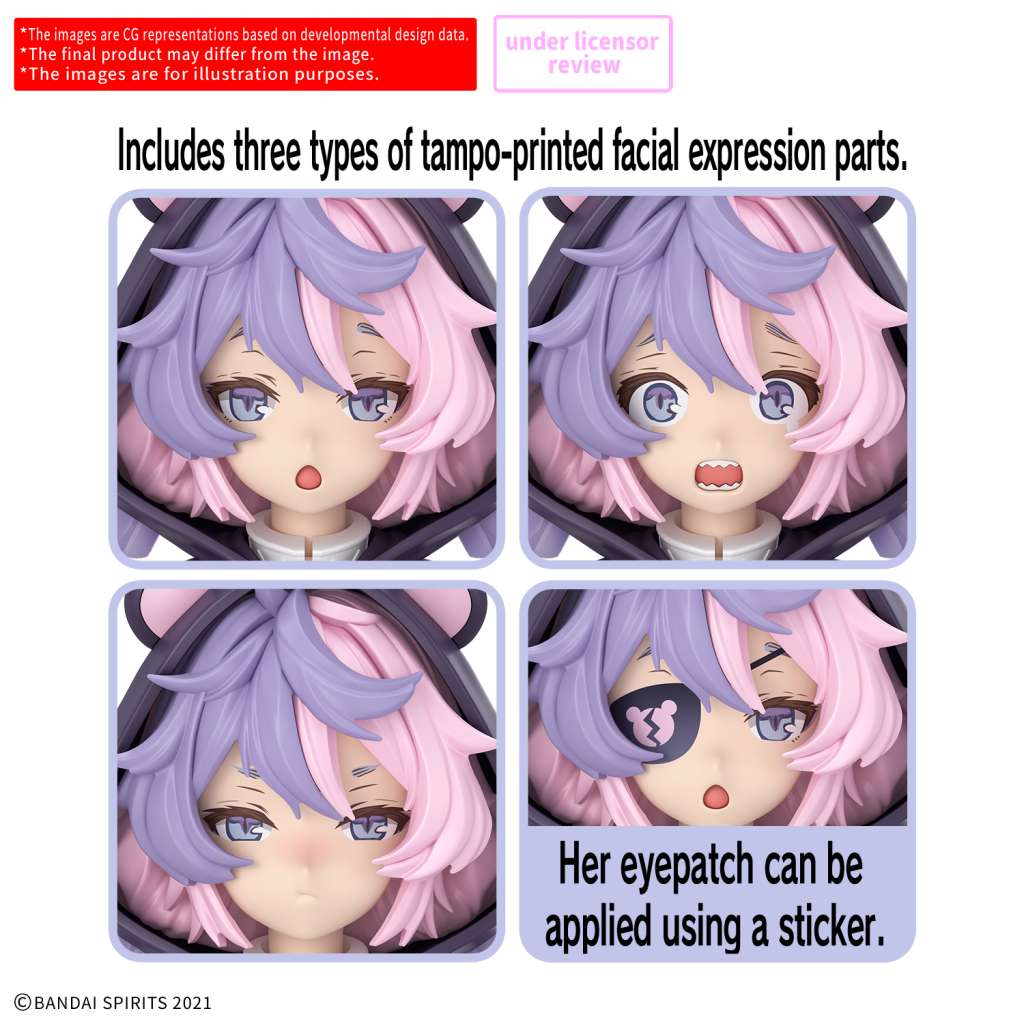 30ms sis-j00 merunja färg a bandai model kit gunpla