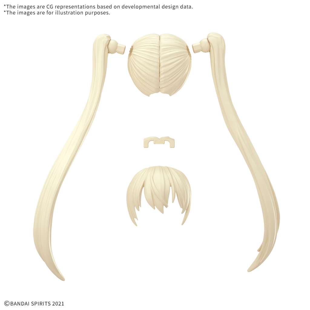 30 ms alternativ frisyrdelar volym 13 alla 4 typer bandai model kit gunpla