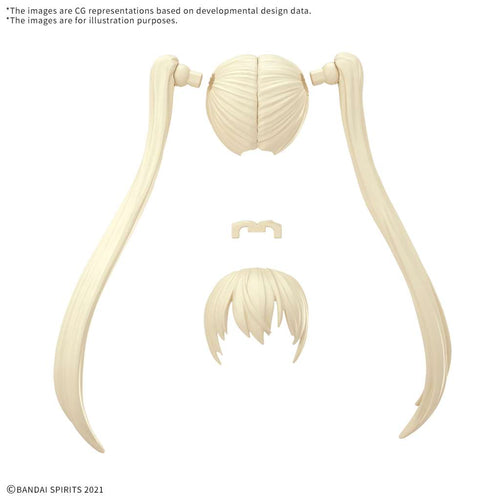 30 ms alternativ frisyrdelar volym 13 alla 4 typer bandai model kit gunpla