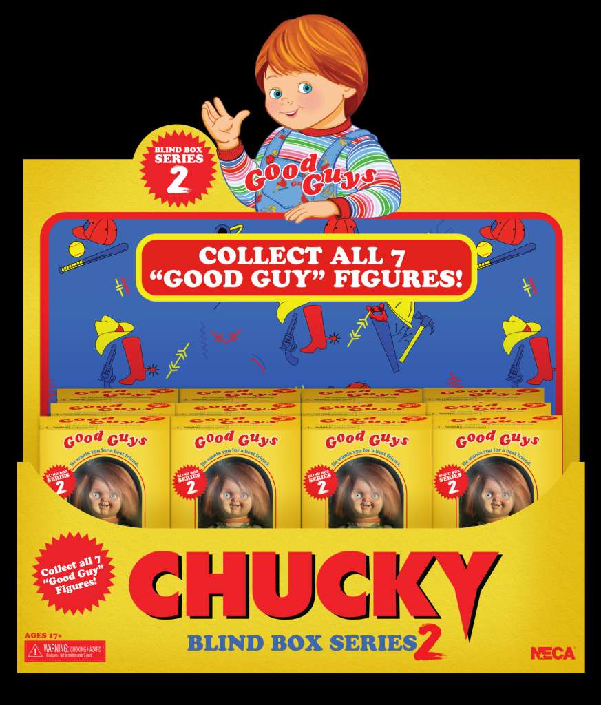 Chucky Good Guy serie 2 blind box 7" figur display (12) neca