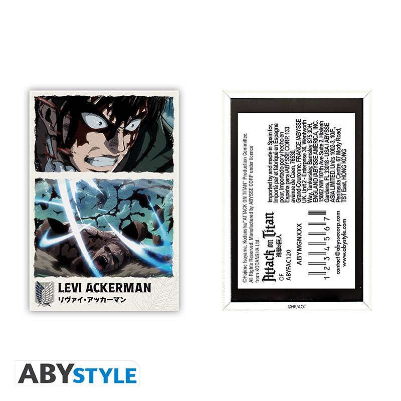 Attack on Titan Levi Ackerman Magnet Robotto