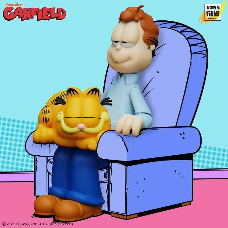 Garfield Jon Arbuckle DLX Action Figur boss fight studio