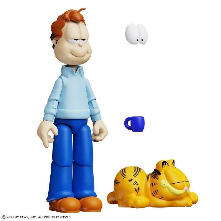 Garfield Jon Arbuckle DLX Action Figur boss fight studio