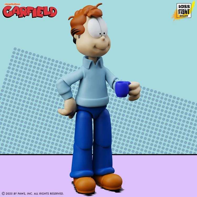 Garfield Jon Arbuckle DLX Action Figur boss fight studio
