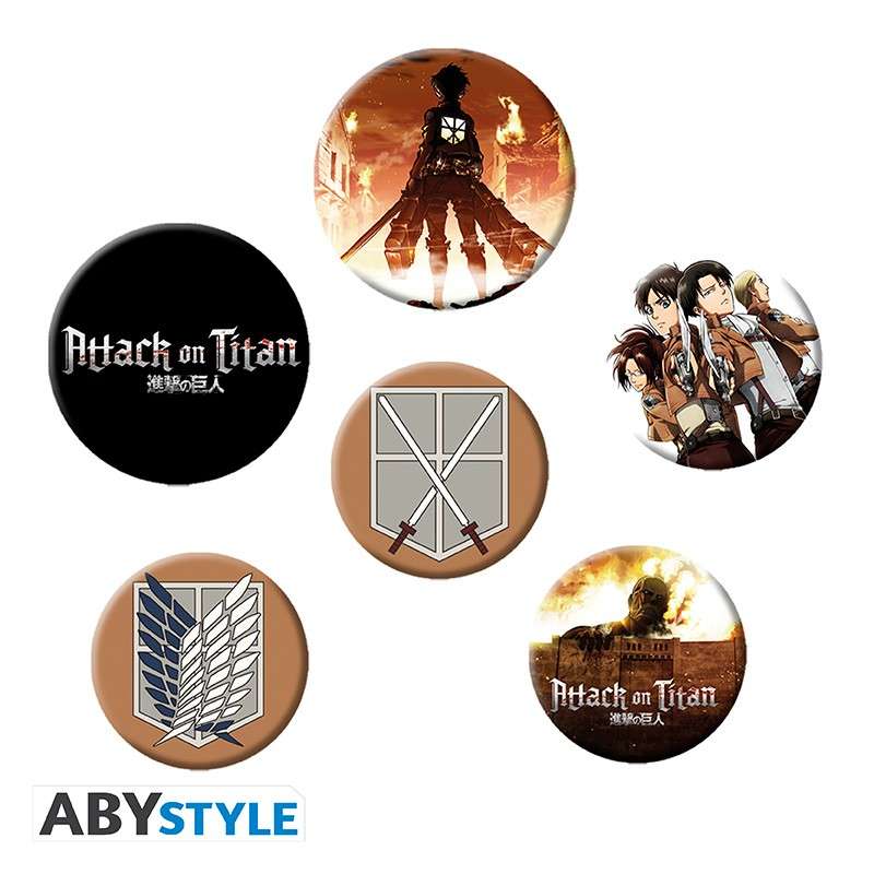 Attack on Titan karaktärer nålpack abystyle studio